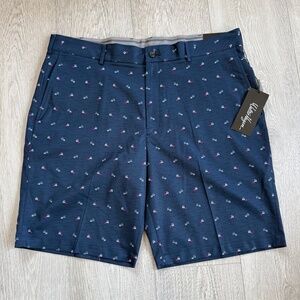 NEW! Walter Hagen ~ P11 Perfect 11 ~ Performance Golf Shorts Navy w/ Carts sz 40